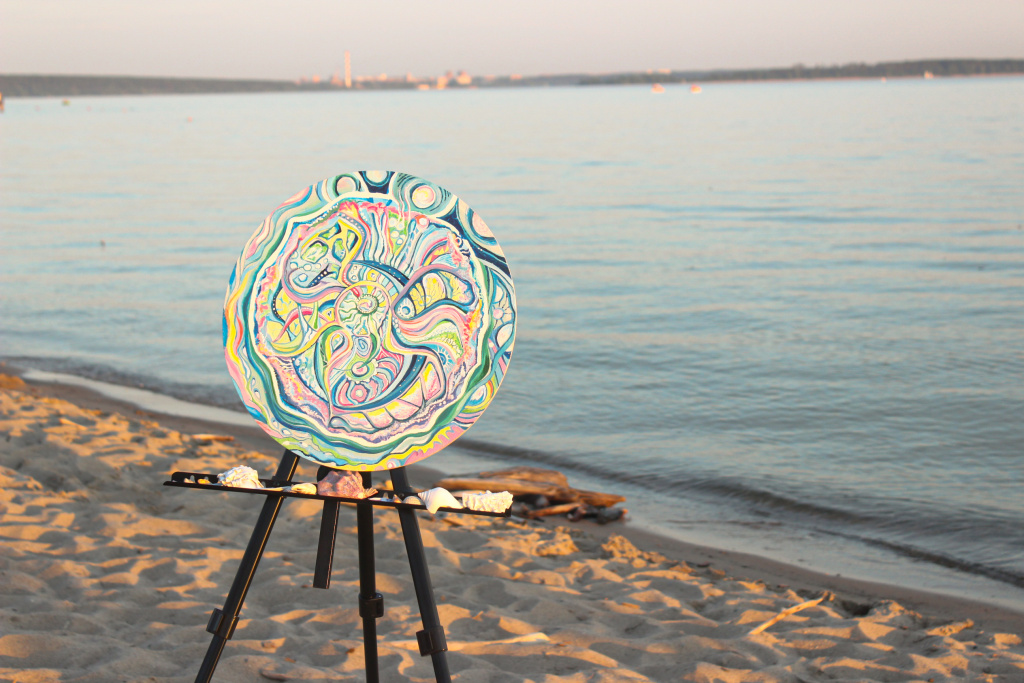 Картина, написанная акриловыми красками