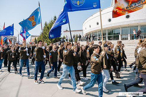 Торжественная линейка открытия Третьего Трудового Семестра для Студенческих отрядов НРО.