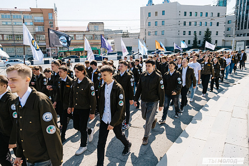 Торжественная линейка открытия Третьего Трудового Семестра для Студенческих отрядов НРО.