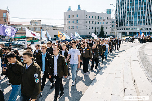 Торжественная линейка открытия Третьего Трудового Семестра для Студенческих отрядов НРО.