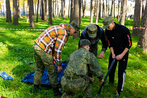 Военно-патриотическая игра "Зарница" НРО МООО РСО 
