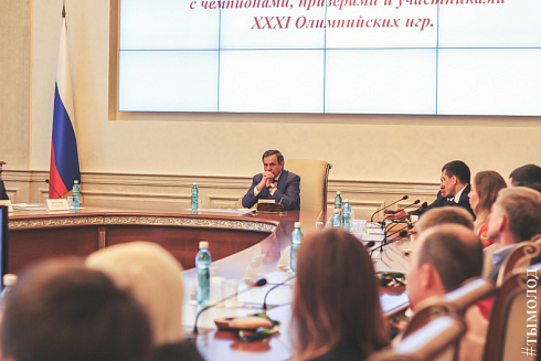 Чествование олимпийских призёров в Новосибирске