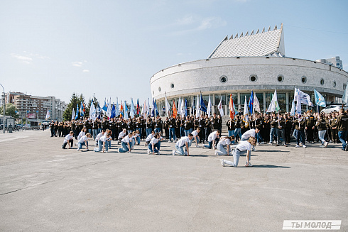 Торжественная линейка открытия Третьего Трудового Семестра для Студенческих отрядов НРО.