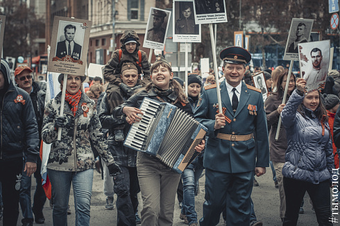 Бессмертный полк в Новосибирске