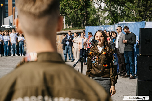 Торжественная линейка открытия Третьего Трудового Семестра для Студенческих отрядов НРО.