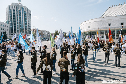 Торжественная линейка открытия Третьего Трудового Семестра для Студенческих отрядов НРО.