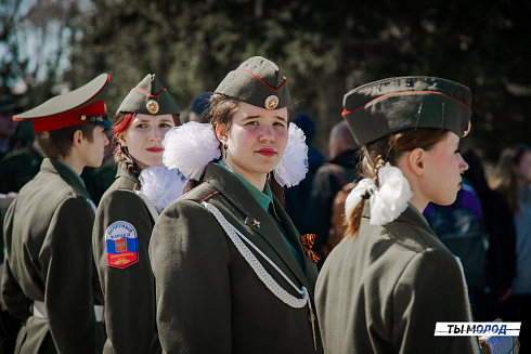 Открытие акции "Георгиевская ленточка"