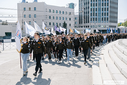 Торжественная линейка открытия Третьего Трудового Семестра для Студенческих отрядов НРО.