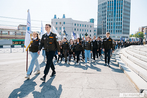 Торжественная линейка открытия Третьего Трудового Семестра для Студенческих отрядов НРО.
