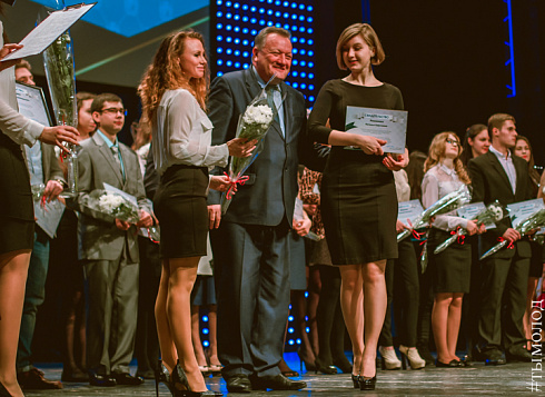 Вручение свидетельств и присвоение званий "Стипендиат мэрии Новосибирска"