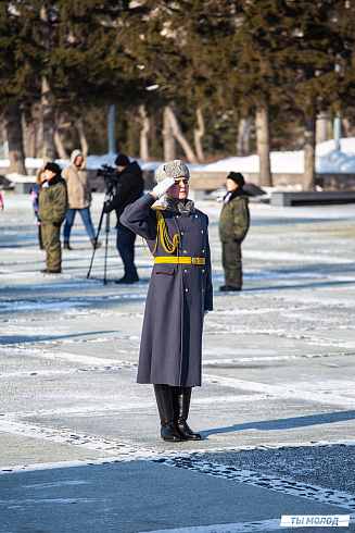 Возложение цветов в честь Дня Защитника Отечества 2025