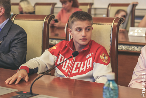 Чествование олимпийских призёров в Новосибирске